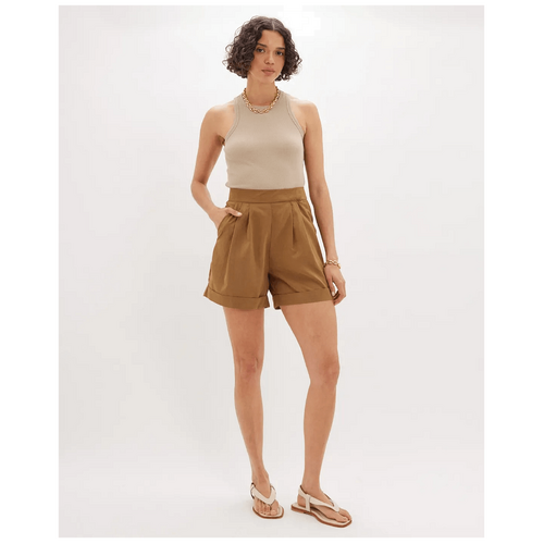 Amelius Haspen Pleated Short - Camel