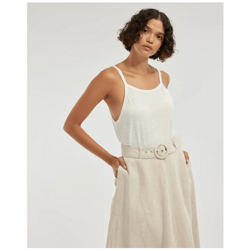 Amelius Alessi Square Neck Singlet - White