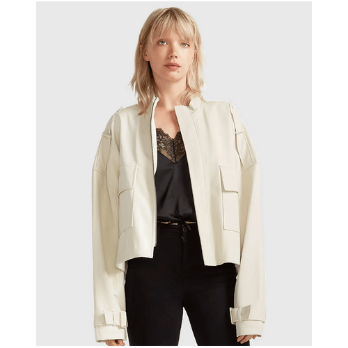 belle &amp; bloom Reload Draped Leather Look Jacket