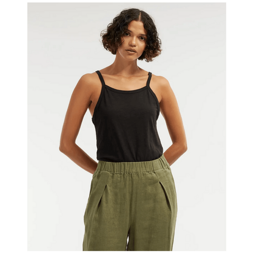 Amelius Alessi Square Neck Singlet - Black