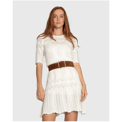 belle &amp; bloom Everbloom Crochet Mini Dress - Cream