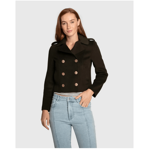 belle &amp; bloom Love Me Now Wool Blend Military Style Coat - Military