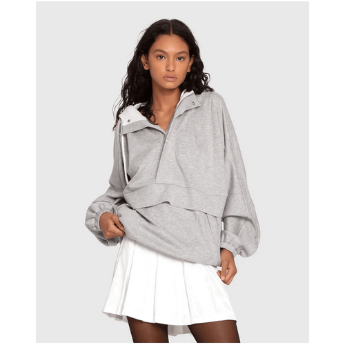 belle &amp; bloom Best of Me Panelled Hoodie - Grey Marle