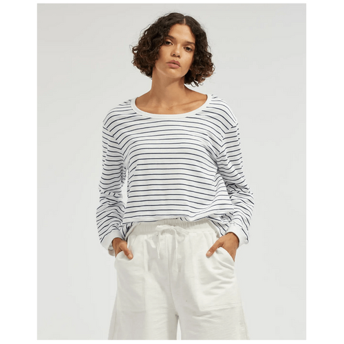 Amelius Elaine Raw Hem Sweater - Stripe