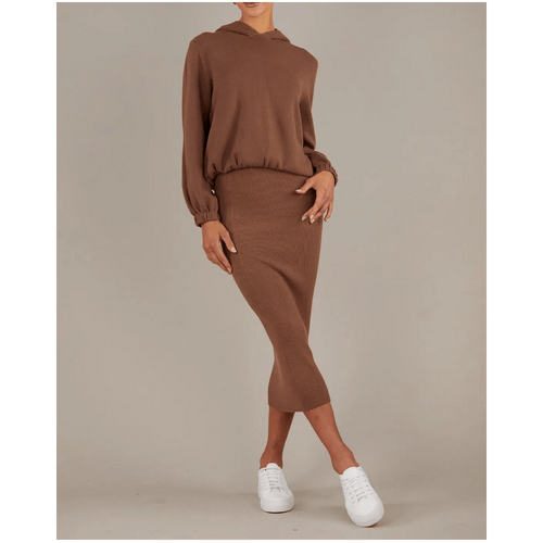 Amelius Titan Knit Hoodie - Cocoa