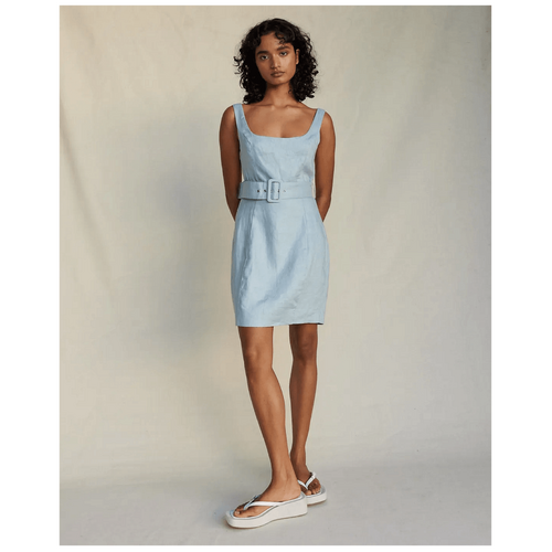 Amelius Silas Linen Mini Dress - Periwinkle