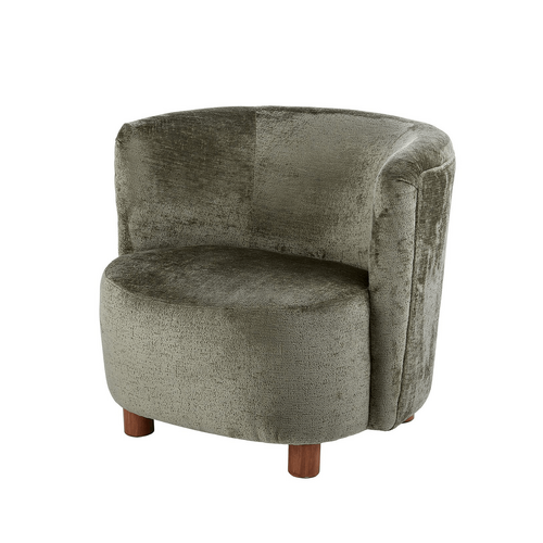 Amalfi Chenille Armchair Green