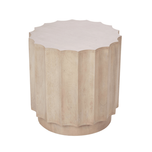 Amalfi Wyatt Side Table White Wash