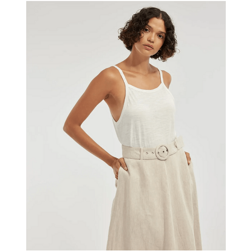 Amelius Alessi Square Neck Singlet - White
