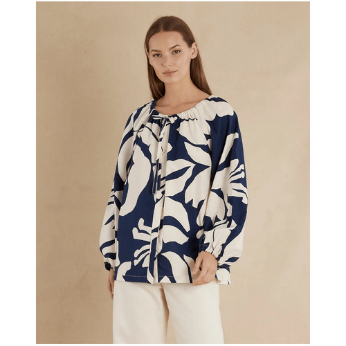 Amelius Zaffira Linen Tunic Blouse