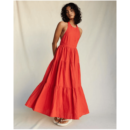Amelius Tularosa Maxi Dress - Persimmon