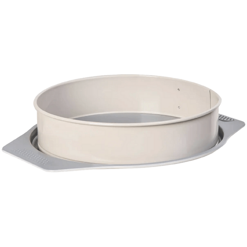 Davis &amp; Waddell Ceramic Non-Stick Springform Round Cake Pan Cream