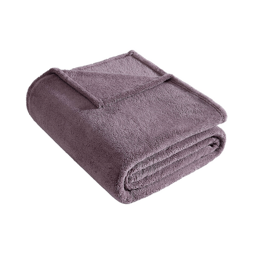 Ardor Boudoir Teddy Fleece Blanket, 245x240cm, Mauve