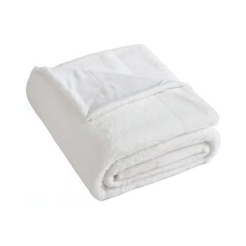 Ardor Boudoir Benz Faux Fur Throw, 130x170cm, Cream