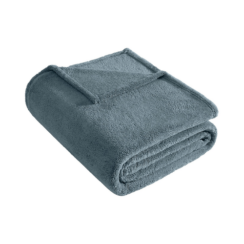Ardor Boudoir Teddy Fleece Blanket, 245x240cm, Sea Mist
