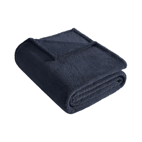 Ardor Boudoir Teddy Fleece Blanket, 245x240cm, Navy