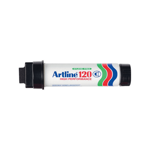 Artline 120 Permanent Marker 20mm Wedge Black B