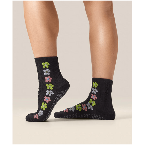 MoveActive Crew Grip Socks - Fiesta Midnight
