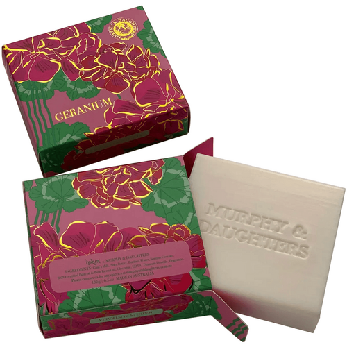 Murphy And Daughters Boxed Geranium Soap - 185 grams