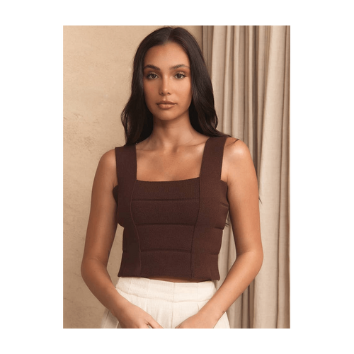 BAE Bandage Knit Top - Cocoa