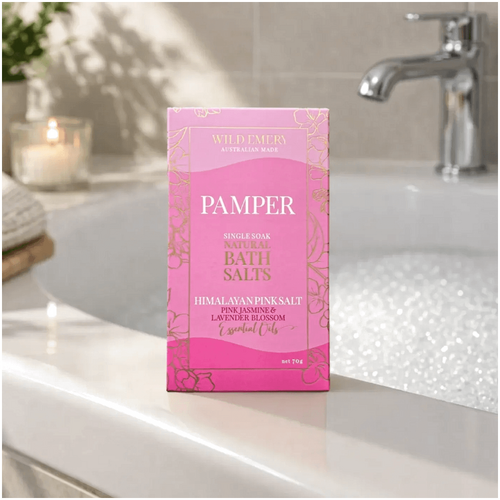 Wild Emery Pamper Single Soak Natural Bath Salts