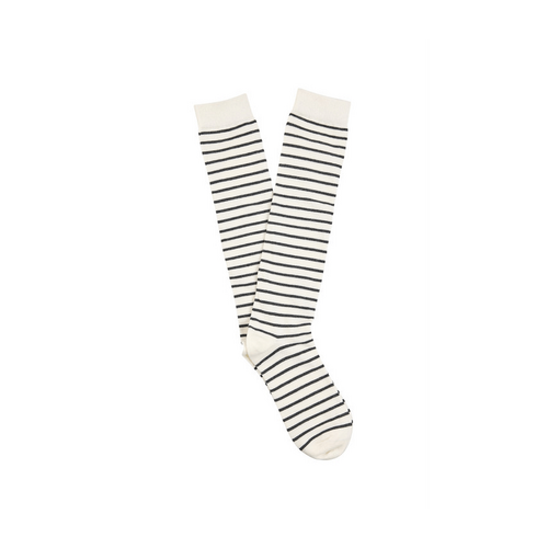 Women&#39;s Cotton Knee High Fashion Socks- Bardot Stripes pairs