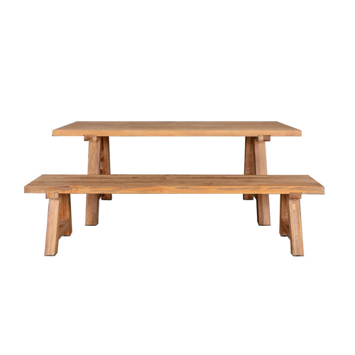 Stalwart Teak Dining Set-2PCS