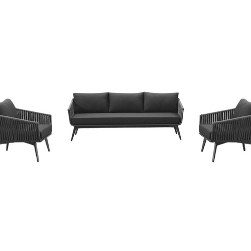 Kereru Aluminium and Rope Outdoor  Sofa Set