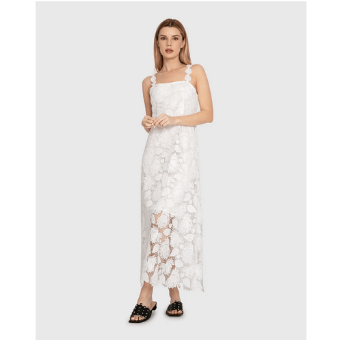 belle &amp; bloom Songbird Lace Maxi Dress - White
