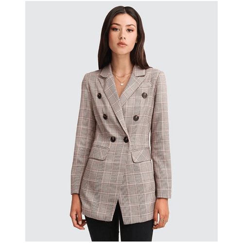 belle &amp; bloom Too Cool For Work Plaid Blazer