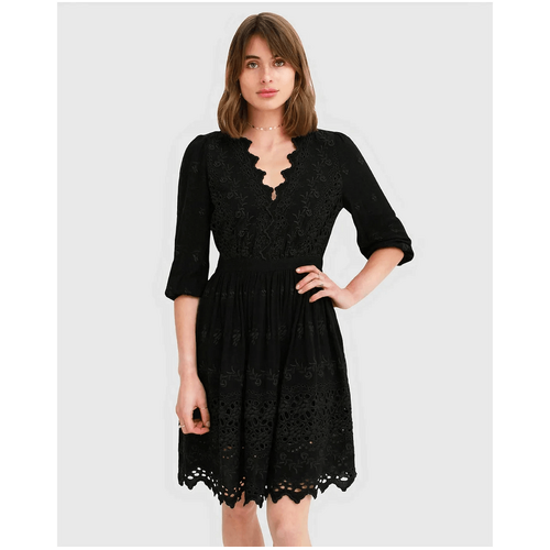 belle &amp; bloom Sweet Talk Eyelet Mini Dress