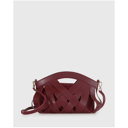 belle &amp; bloom One More Night Crossbody Bag - Burgundy