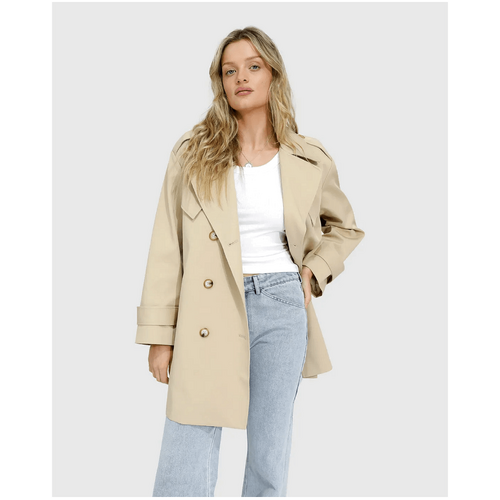 belle &amp; bloom Whispers of Verona Trench Coat - Light Camel