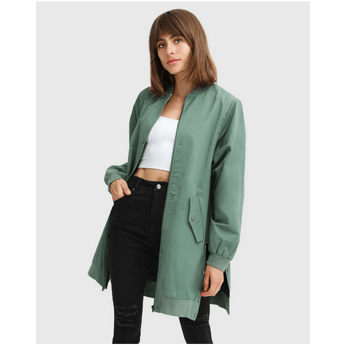 belle &amp; bloom Chasing You Long Bomber Jacket