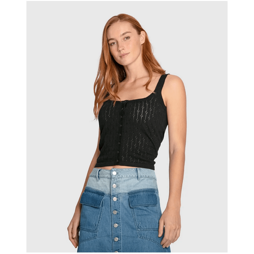 belle &amp; bloom Cloudlight Cashmere Blend Tank - Black