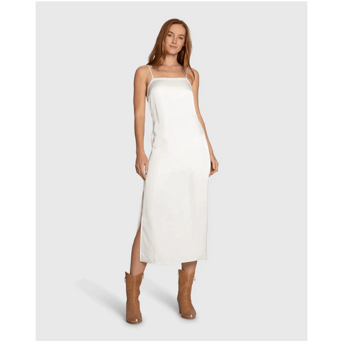 belle &amp; bloom Smoke and Mirror Midi Slip Dress - Off White