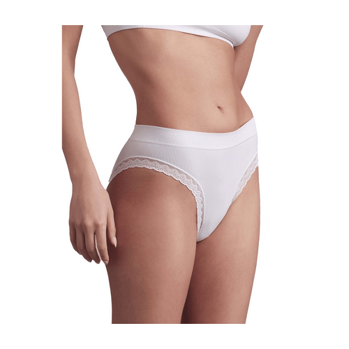 BELLISSIMA Soft Ribbed Brief with Lace Trim