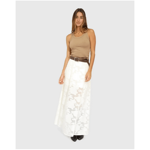 belle &amp; bloom Play It Cool Coupe Maxi Skirt - Cream