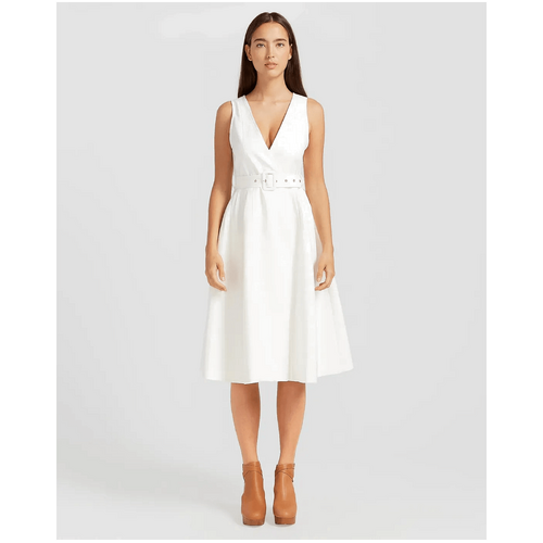 belle &amp; bloom Miss Independence Midi Dress - Off-White