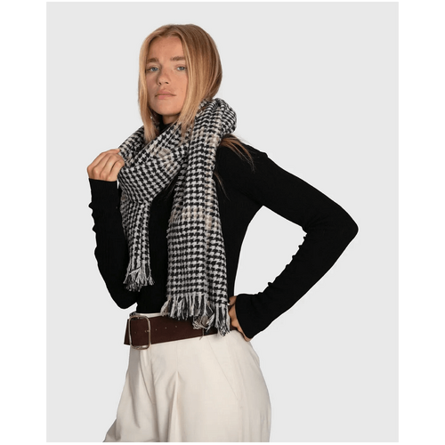 belle &amp; bloom Espresso Scarf - Black/Beige