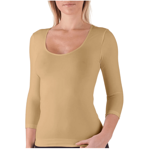 Bellissima 3/4 Sleeve Scoop Neck Basics