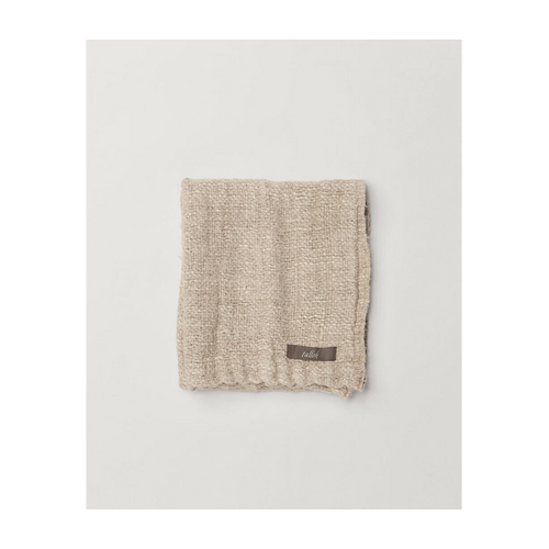 Bessie Handwoven, Pure Linen Hand Towel Natural/White