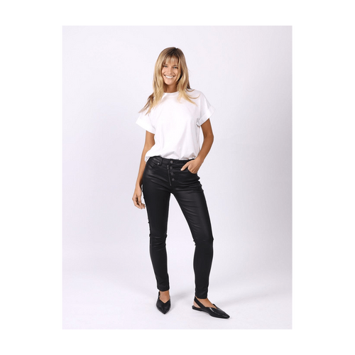 Louis Jeans Wax Look - Black
