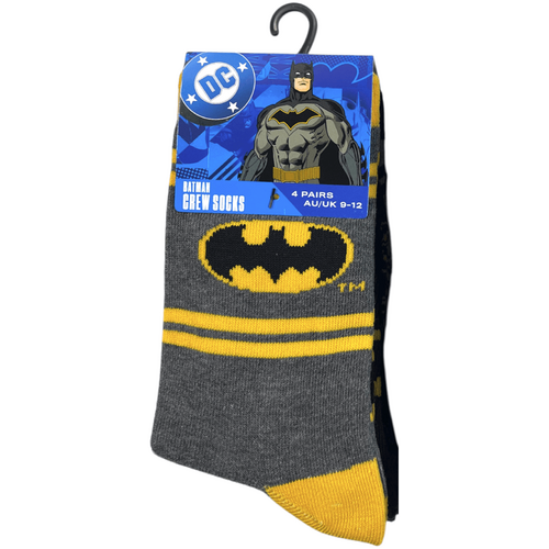 Batman Crew Kids Sock 4pack Asst. Size - 9-12