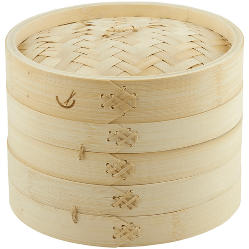 Davis &amp; Waddell 2 Tier Bamboo Steamer Natural