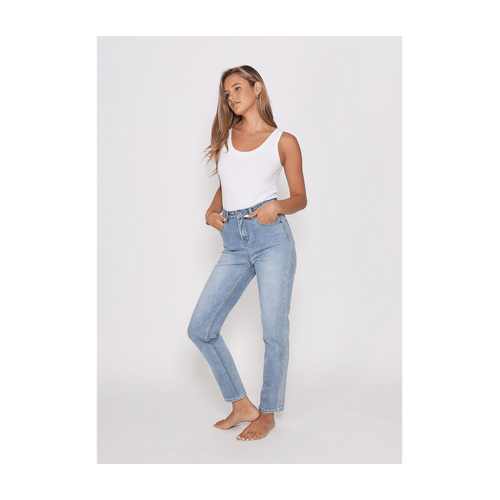 Olivia Mom Jeans - Blue