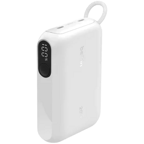 Belkin BoostCharge Power Bank 10K with Display - White