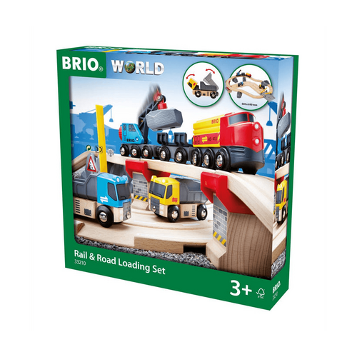 BRIO - Rail &amp; Road Loading Set 32 pieces