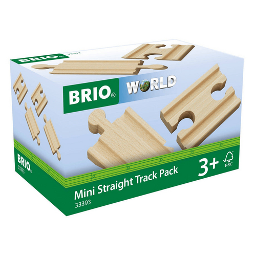 BRIO - Mini Straight Track Pack 4 pieces