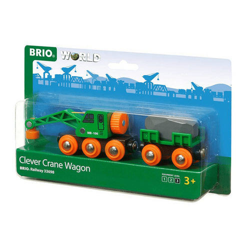 BRIO - Clever Crane Wagon 4 pieces